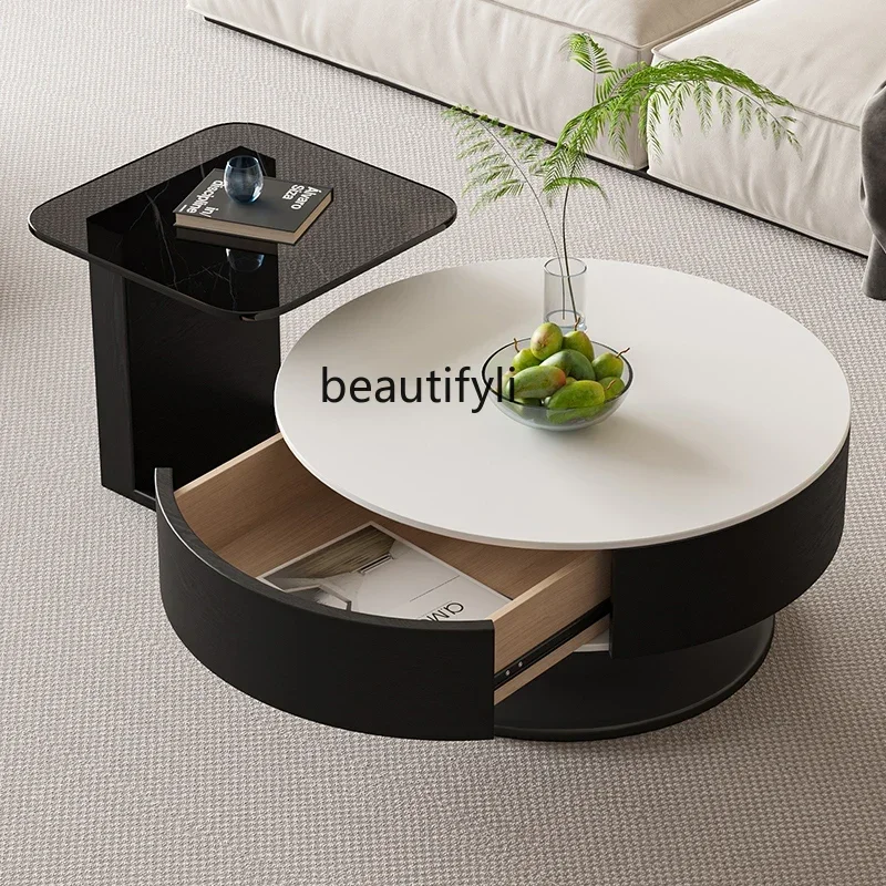 

Drawers Modern Coffee Tables Storage Creative Nordic Aesthetic Coffee Table Trendy Mesa De Centro Sala Living Room Furniture