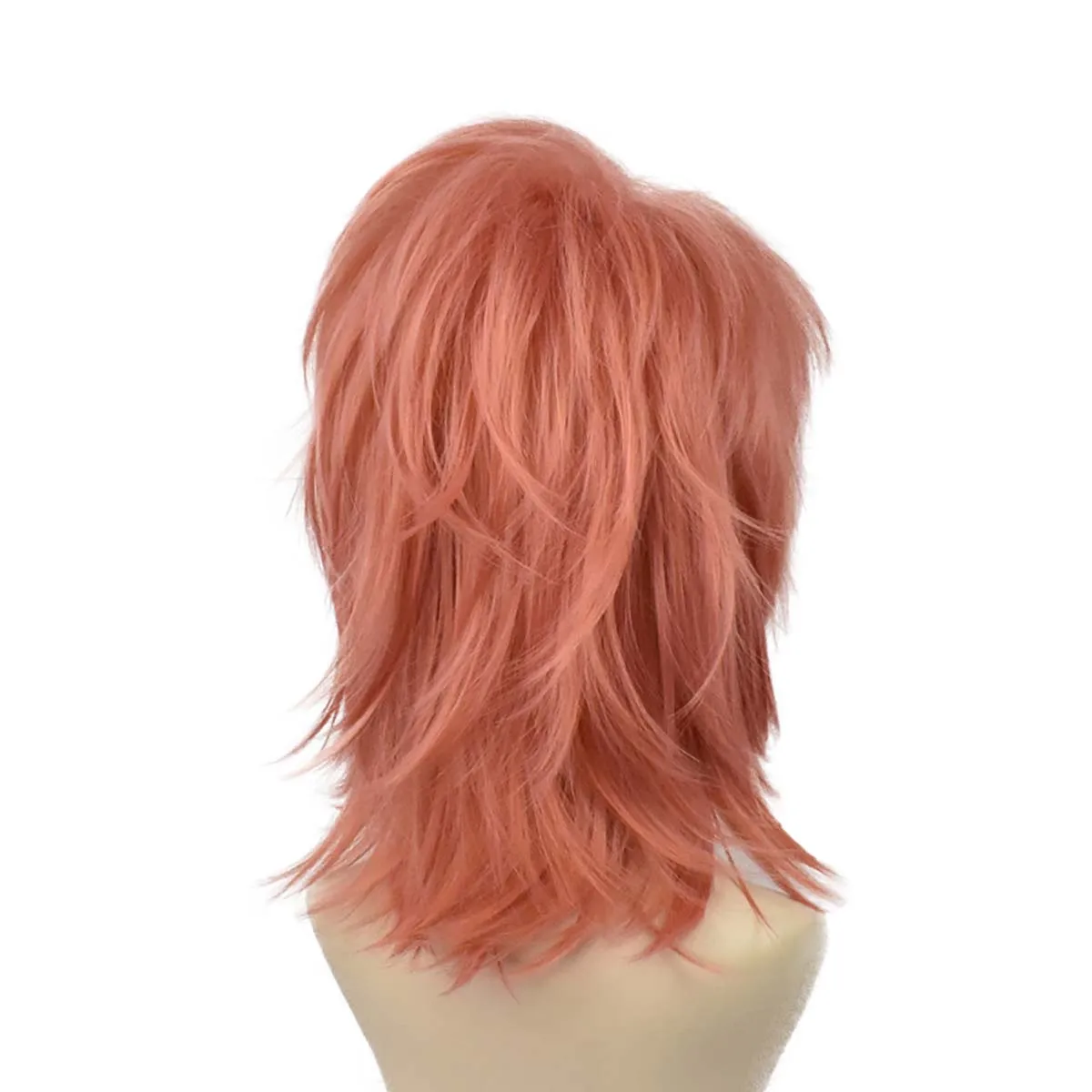 Cos Party Halloween Anime Demon Slayer Kimetsu no Yaiba Sabito Cosplay Pink Curly Hairs Short Wig