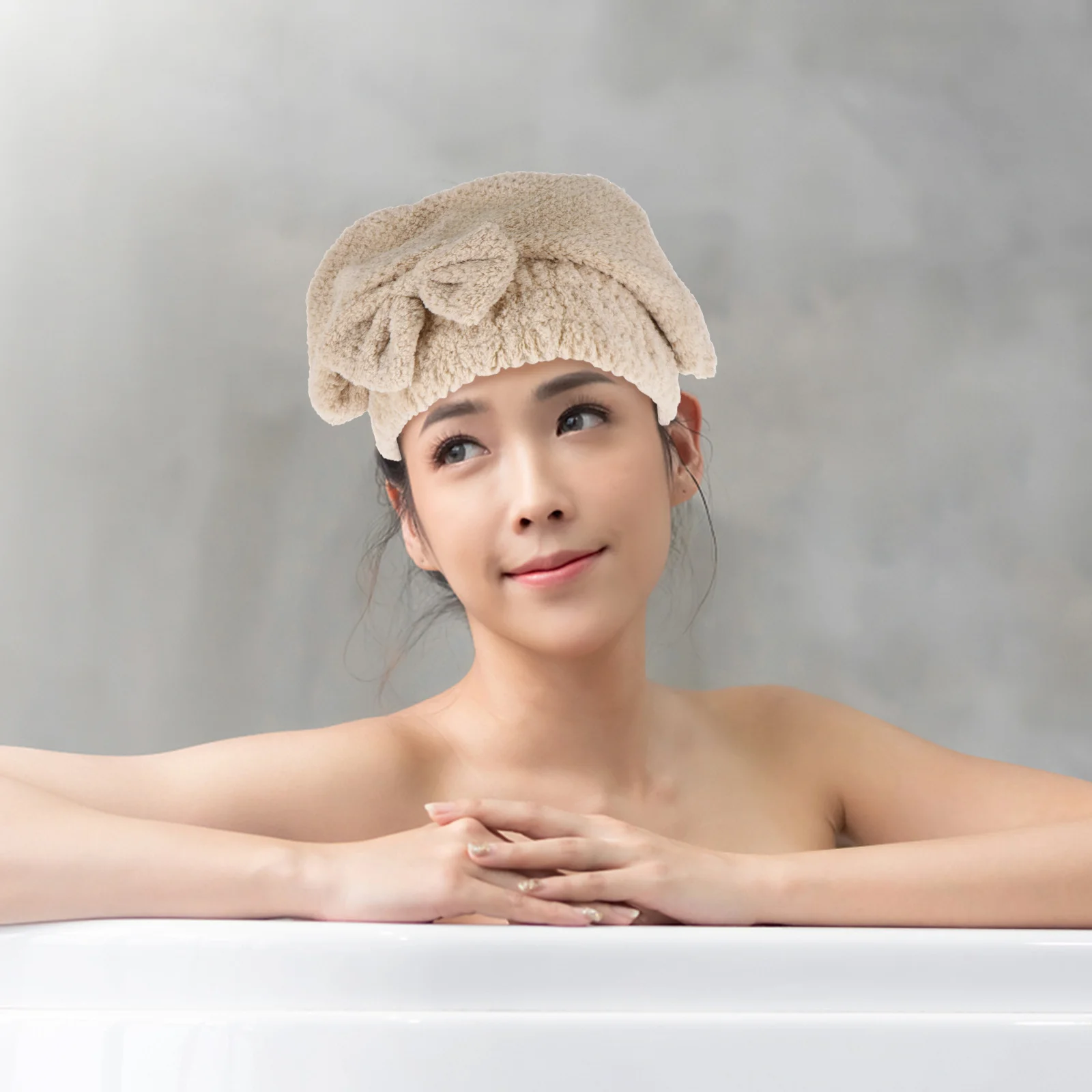 

3Pcs Coral Fleece Bath Cap Hair Towel Wrap for Women Absorbent Quick Dry Hair Drying Towel Gift for Mom Wife Girlfriend