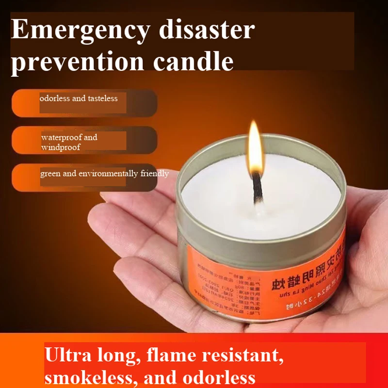 Emergency Candles for Household Power Outages Windproof Smokeless Disaster Prevention Emergency Supplies No Electricity Lighting
