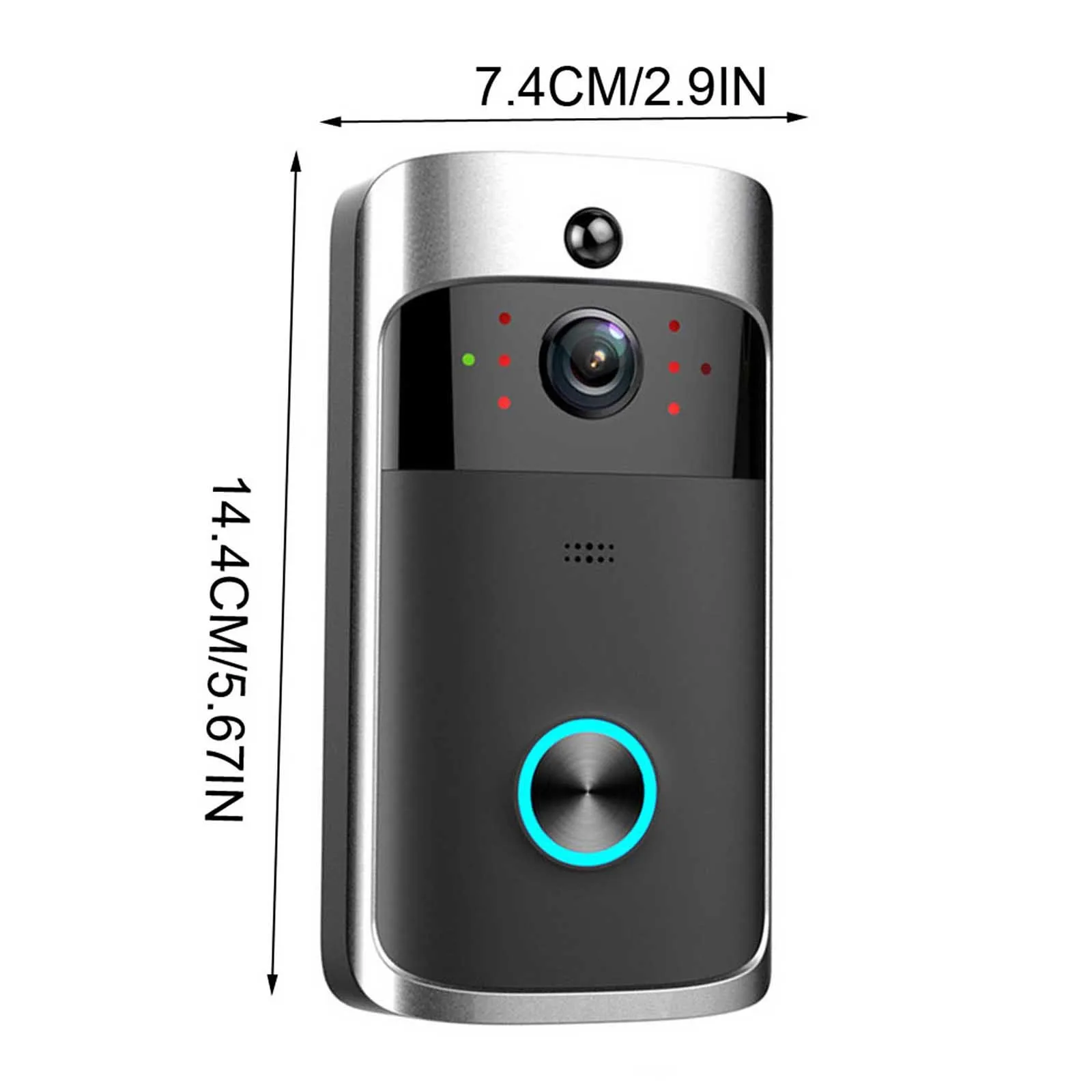 Ring & Video Doorbell WITH Camera Wireless WiFi Security Phone Bell 720PHD