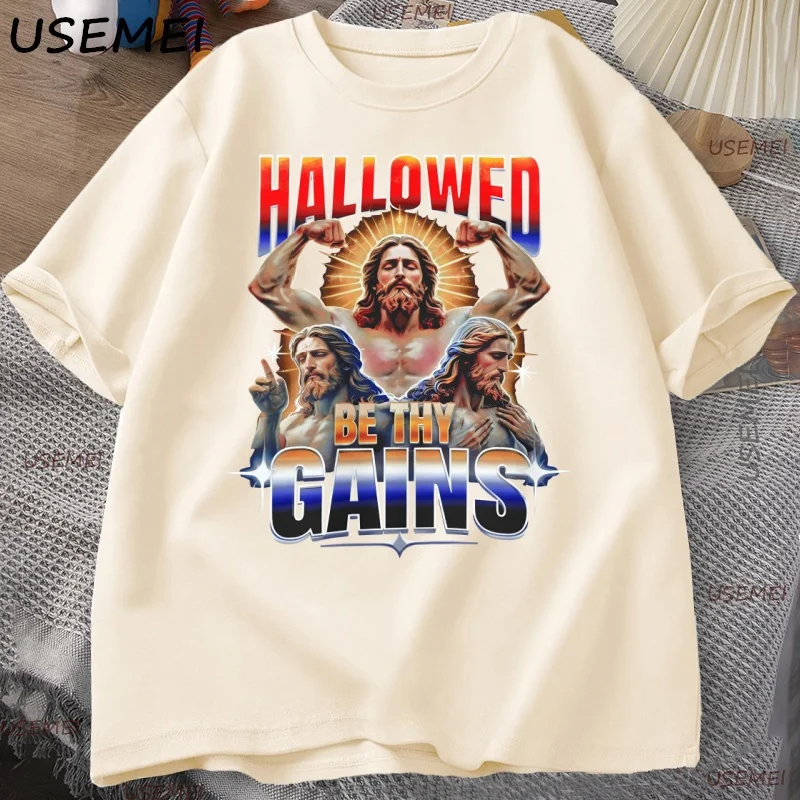 Футболка с изображением Иисуса для мужчин и женщин, забавная футболка для спортзала, футболка для тренировок, христианская одежда, футболка с религиозной верой, мужская одежда