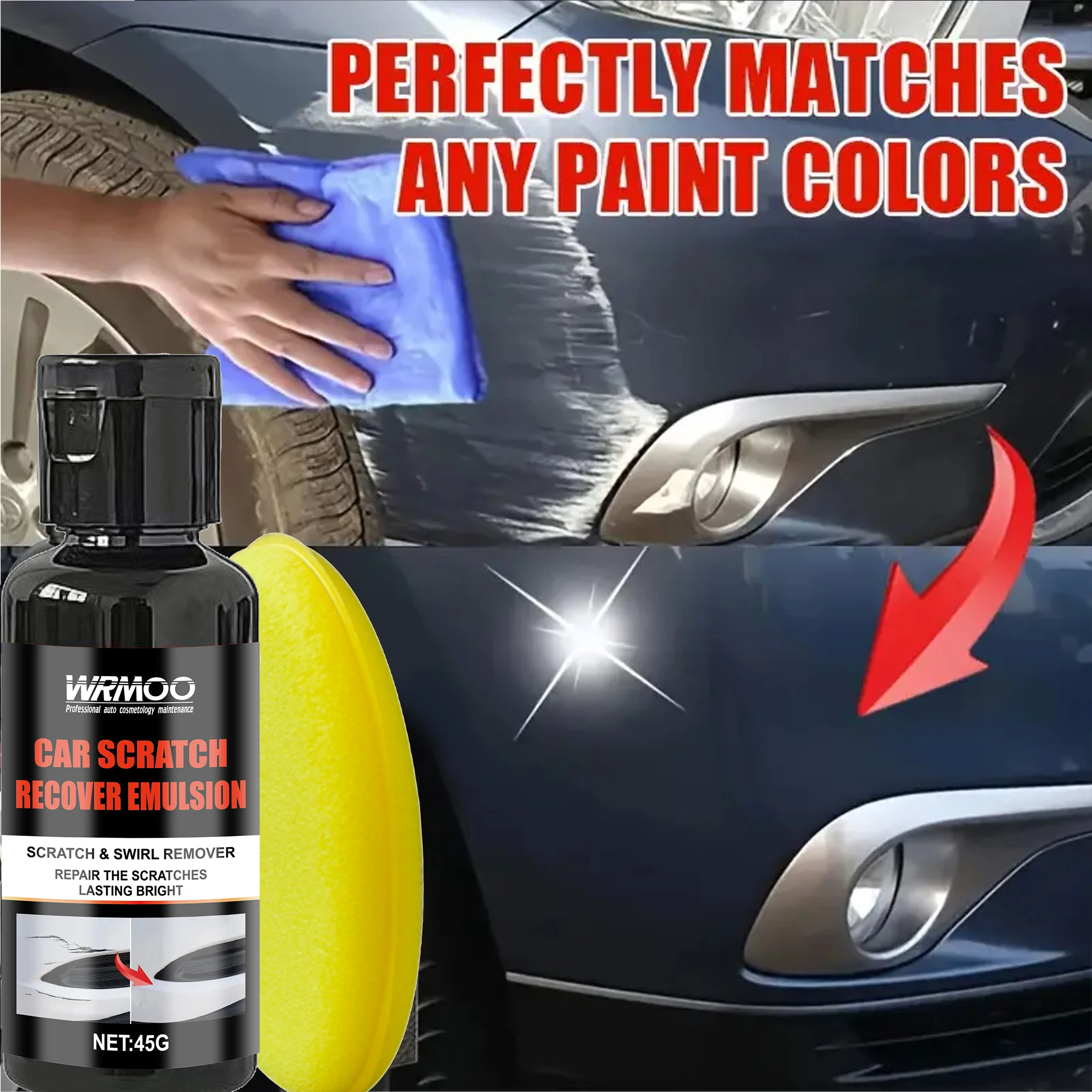 

Воск для ремонта автомобильной краски и внутренних царапин - быстро удаляет царапины, восстанавливает все блеск и яркость краски, ремонт ухода за автомобилем