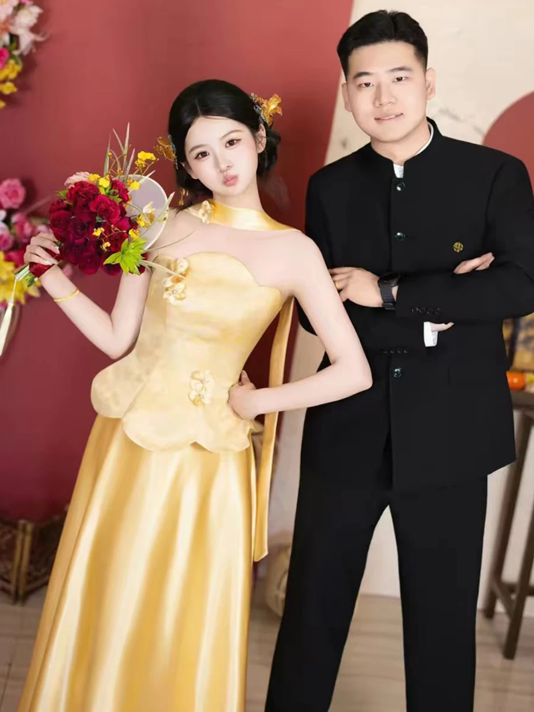 

New Chinese Sle Wedding Dr Set 2026 New Morning Robe Women Bride High Sense Marital Thank You Banquet Ceremony Suit