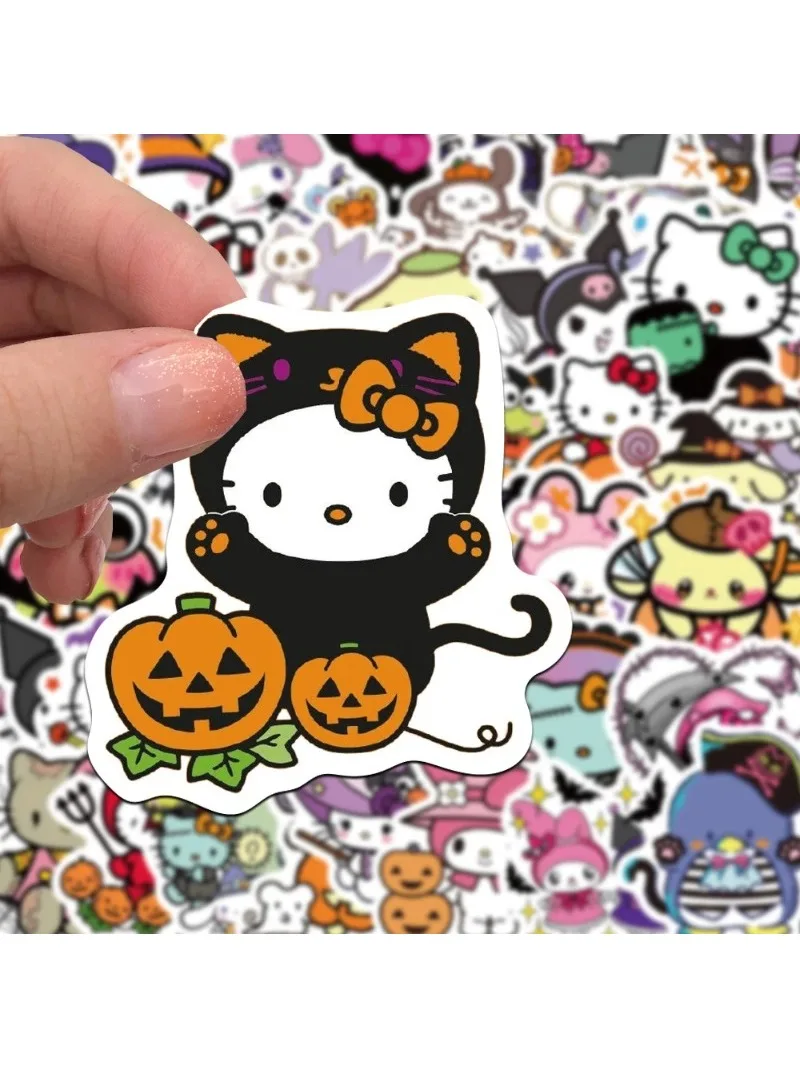 AliExpress MINISO 50PCS Halloween Graffiti Stickers Cute Sanrio Sticker Luggage Laptop Phone Car Bike Cartoon Decals