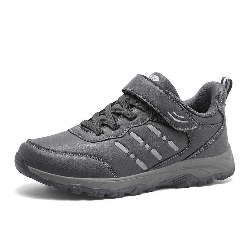 Men's Sneakers Waterproof Comfortable Durable Walking Shoes Classic Solid Color Outdoor Camping Casual Shoes Chunky Sneakers