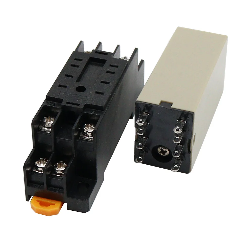 1set Delay Time Relay  H3Y-2 Small  8-pin DC12V24vAC220v Timer Switch 1S 3S 5S 30S 60S 5M 10M 30M 60M