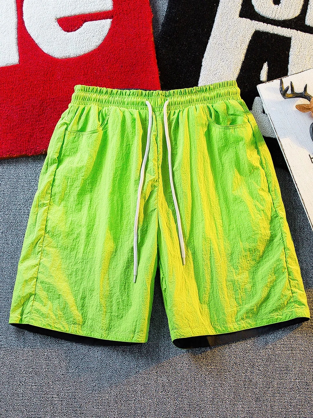 

Men's Summer Qui Dry Loose Fit Breathable orts Casual Beach Sports Pants Straight Leg ort Length in Basic Colors