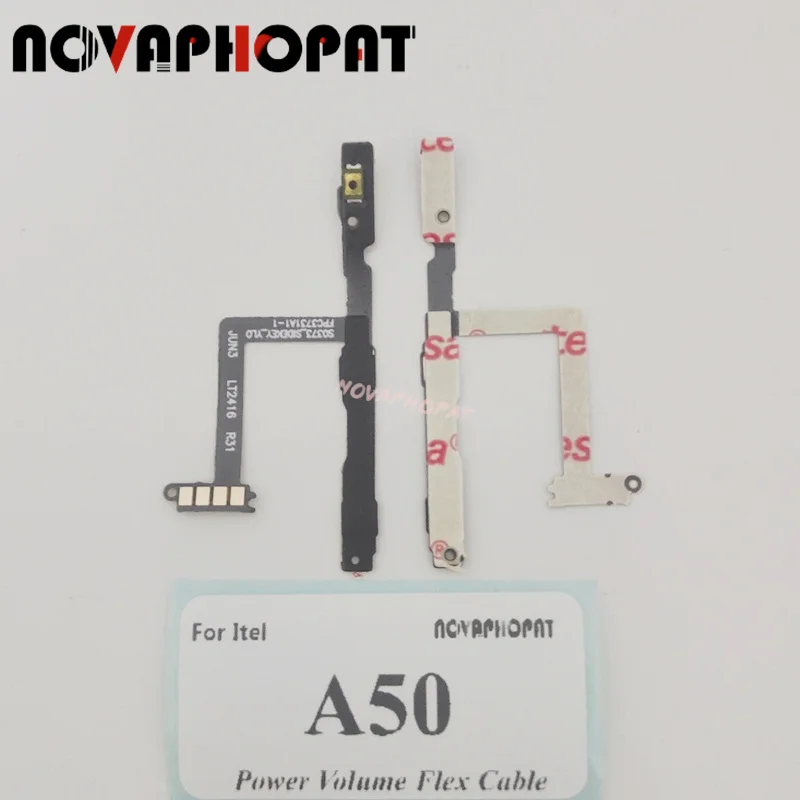 Novaphopat For Itel A50 Power On Off Volume Up Down Ribbon Power Button Flex Cable Ribbon