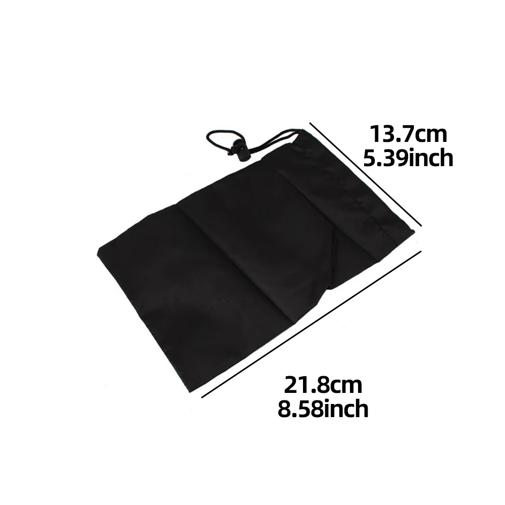 Nylon Drawstring Storage Bag 21.8x13.7cm, Portable Pouch for GoPro Camera Accessories Small Electronics Travel Items
