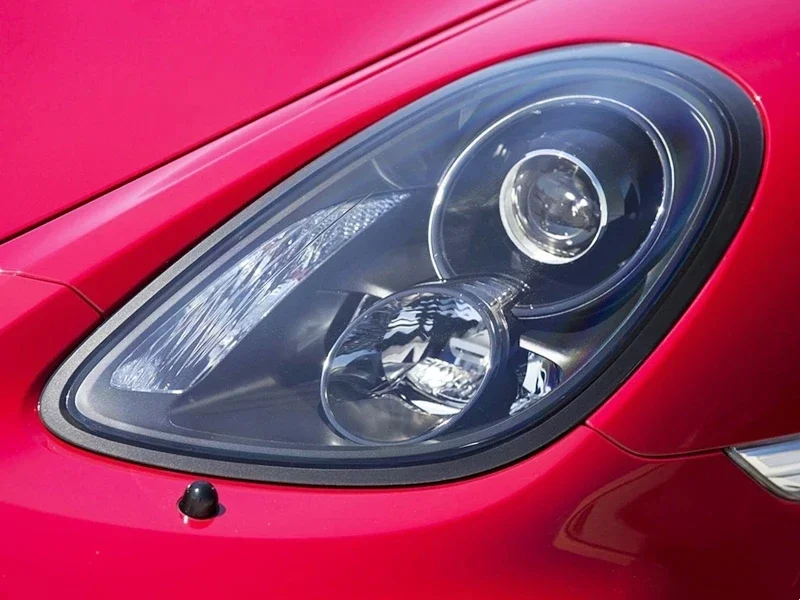 Untuk Porsche Cayman 981 2013 2014 2015 lampu depan dasar lampu depan rumah lampu belakang penutup otomatis lampu depan belakang hitam