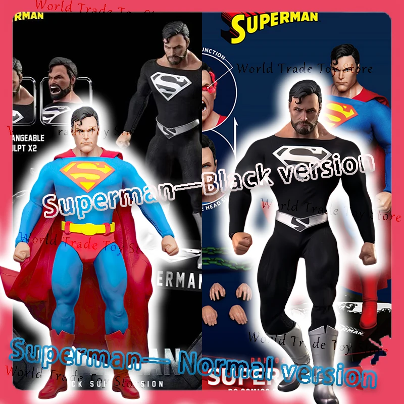 

Official Genuine Beast Series Superman Black Edition and Regular Edition DAH-045SP Toy Handmade DC Comics Hero Mobile Doll Box