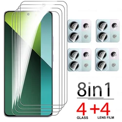 8in1 Xiomi Redmi Note13 Pro 5G Camera Lens Protective Glass For Xiaomi Redmi Note 13 Pro Note13Pro 13Pro Glass Screen Protector