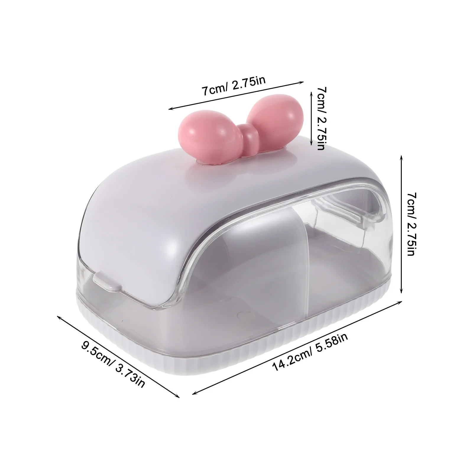 Beauty Sponge Storage Box with Lid Dustproof Design Sturdy Material Large Capacity Makeup Sponge Holder for Bathroom Dressing view 5