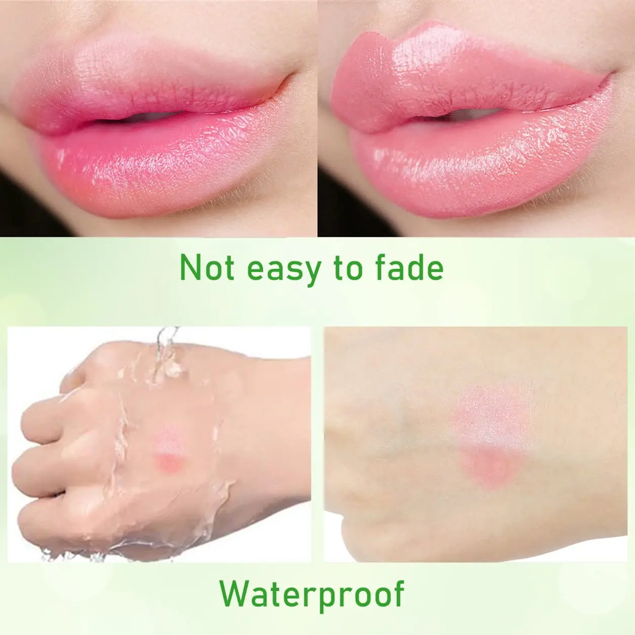 2 Stuks Aloë Vera Lippenstift, Langdurige Lipverzorging Voedzaam Voller Lippenbalsem, Moisturizer Kleur Veranderende Jelly Lipgloss Make-Up