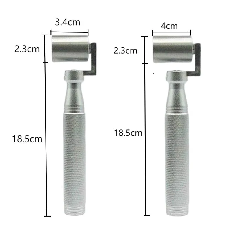 34/40mm Steel Flat Roller Wallpaper Edge Seam Roller DIY Metal Flat Pressure Roller Smoothing Tool Hand Construction Tools