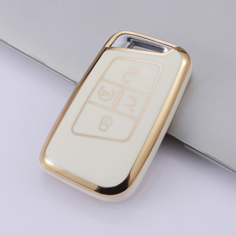 4 Button TPU Smart Key Case Cover for Volkswagen VW 2018 Atlas Tiguan Golf 7 Magotan Fob Remote Holder Shell Keychain