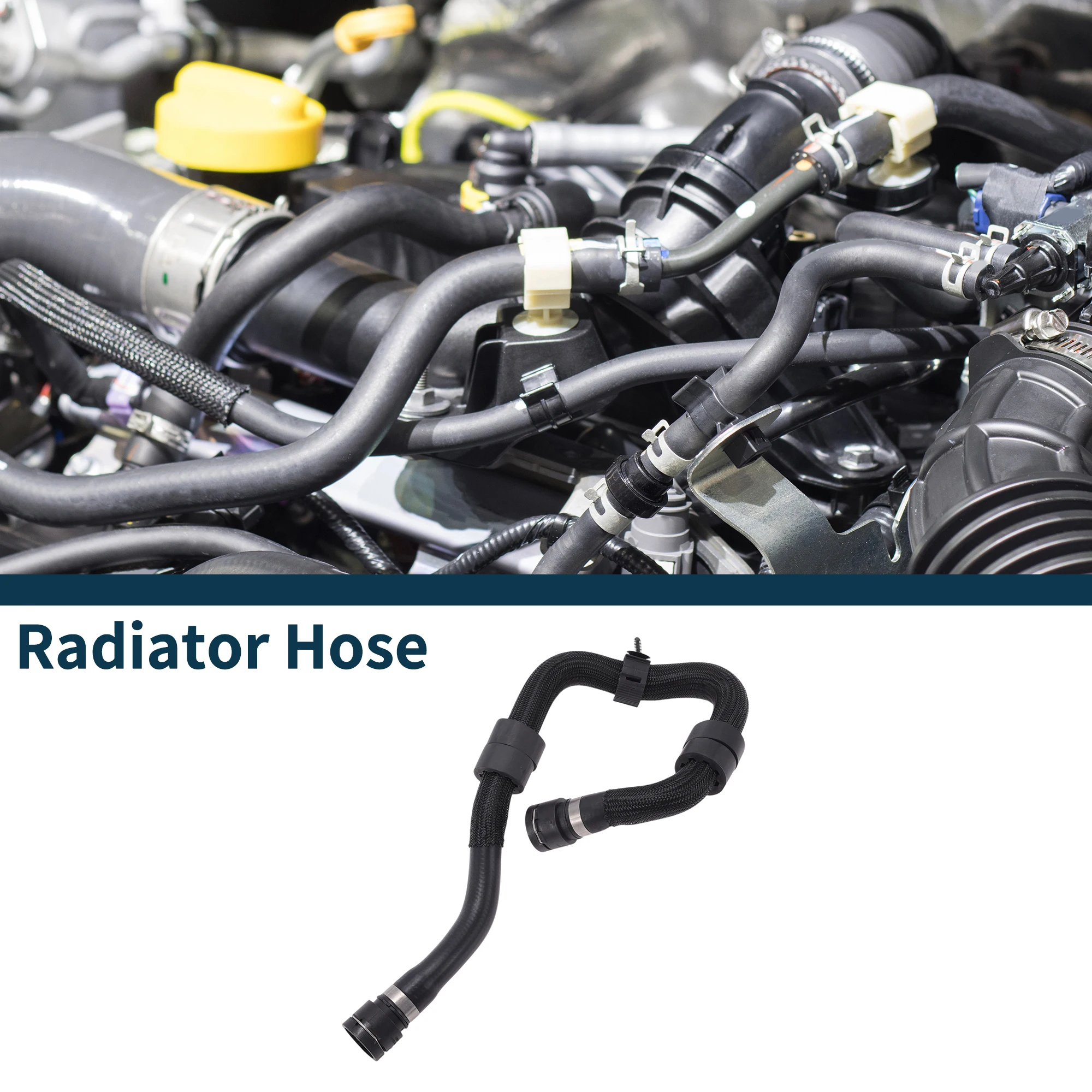 

UXCELL шланг радиатора, шланг нагревателя No LR113686 для Land Rover Discovery Sport 2020-2021, резиновая трубка охлаждающей жидкости, черная, 1 шт.