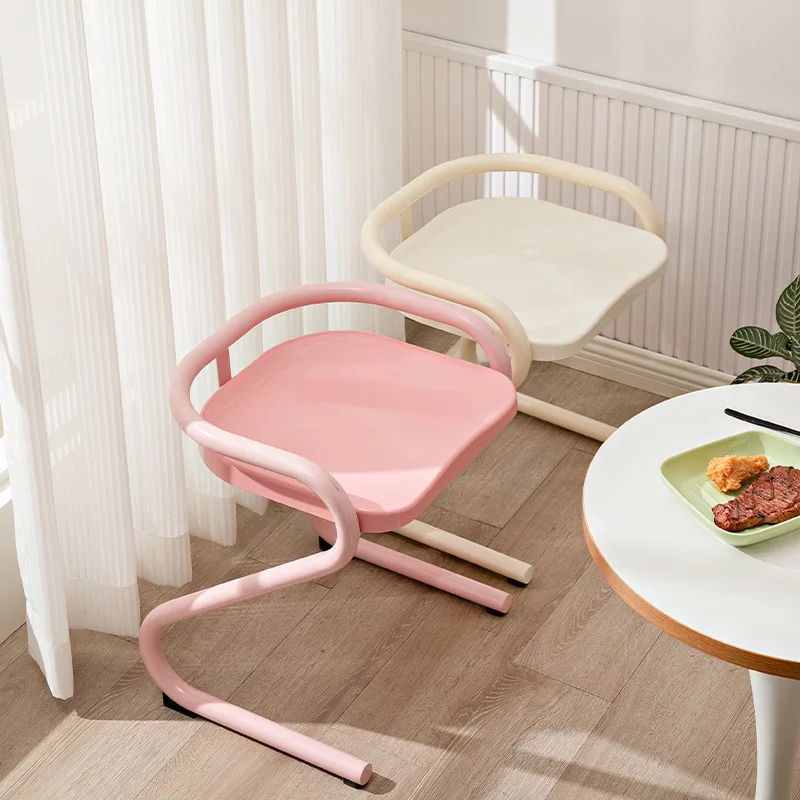 Restaurant Home Casual Wrought Iron Dining Chair Modern Simple Dressing Stool