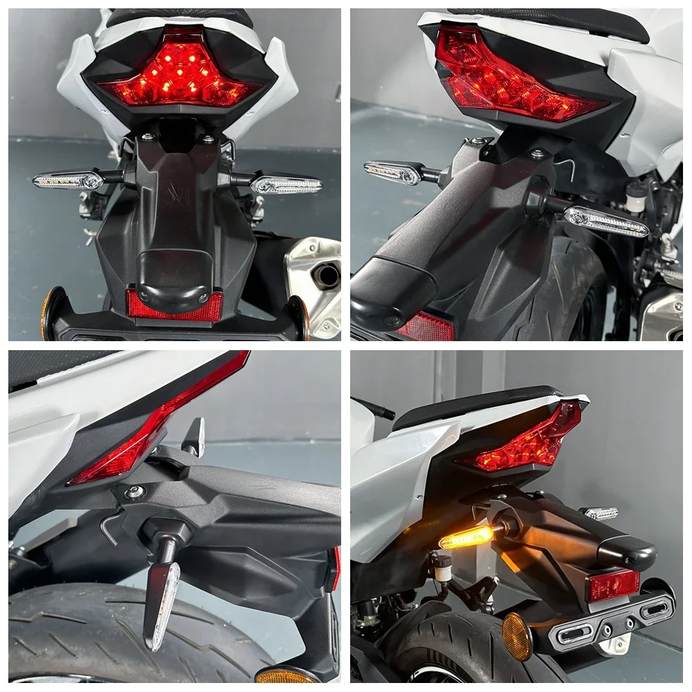 Rear LED Turn Signal Light For Kawasaki Ninja 125 400 650 1000 ZX-6R Z1000SX 2017-2022 Motorcycle Flowing Flash Indicator Lamp