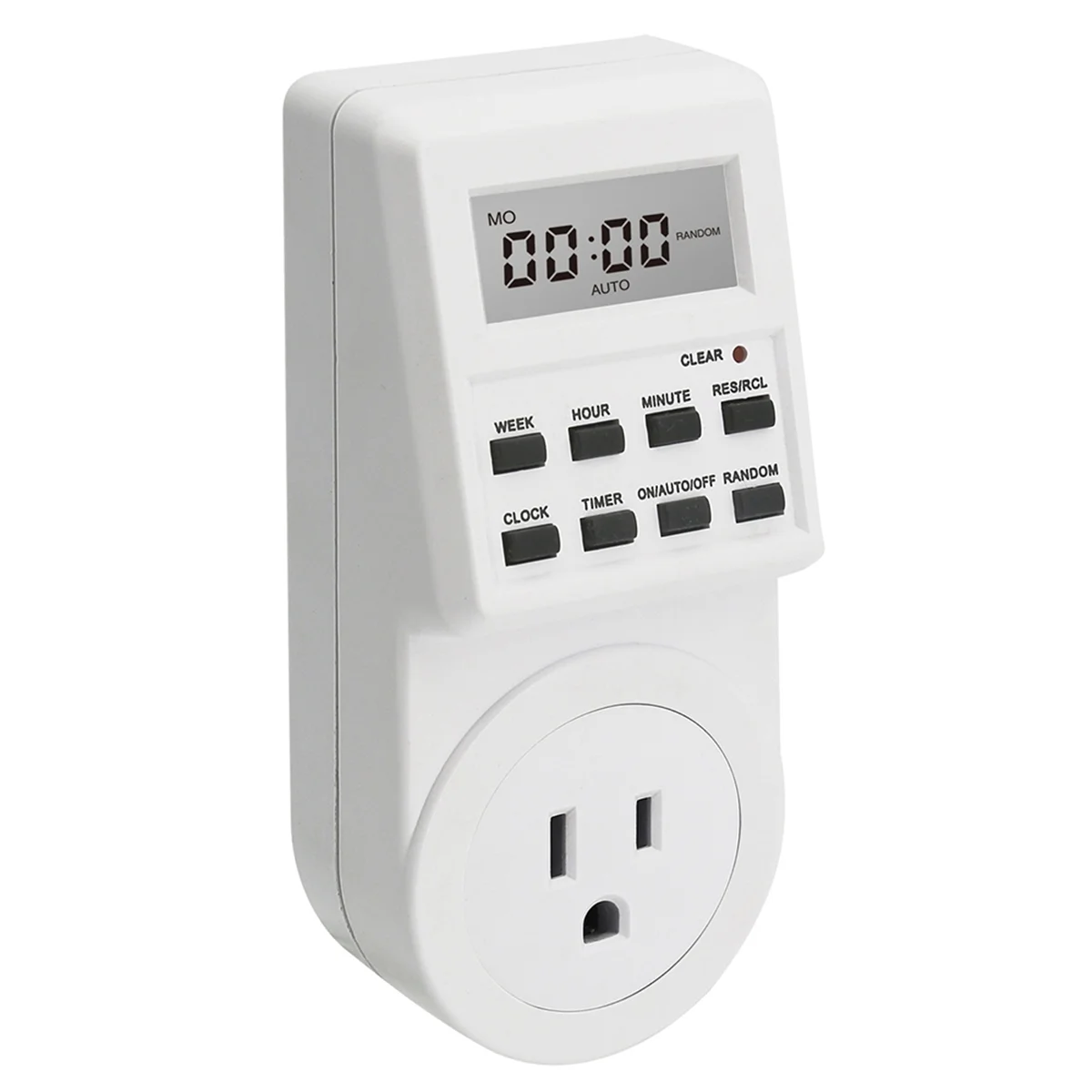 

SSR Digital Electronic Timer Switch Socket US Switch Socket 120V-60Hz 24 Hour Programmable Timing Socket US Plug