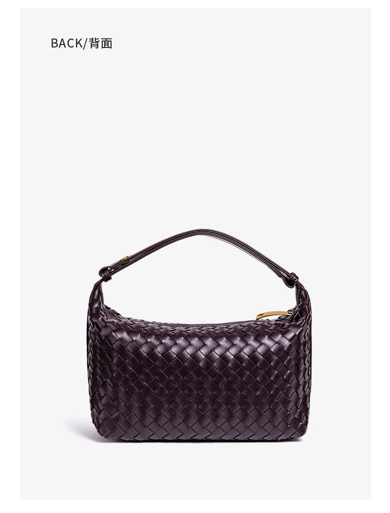Beliebte Handgewebte Damenhandtasche, Lässige Modische Schulter-Lunchbox-Tasche, Unterarm-Handtasche für Damen – Detail 16