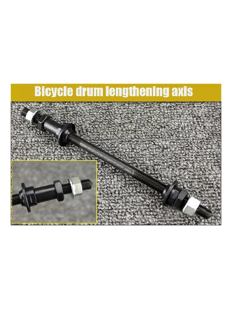AliExpress NONE XFDE Lengthened 240mm Mountain Bike Snow Bike Fat Bicycle Hubs Rear Axle Refitted Solid Axle Rear Axle Bicycle Accessories