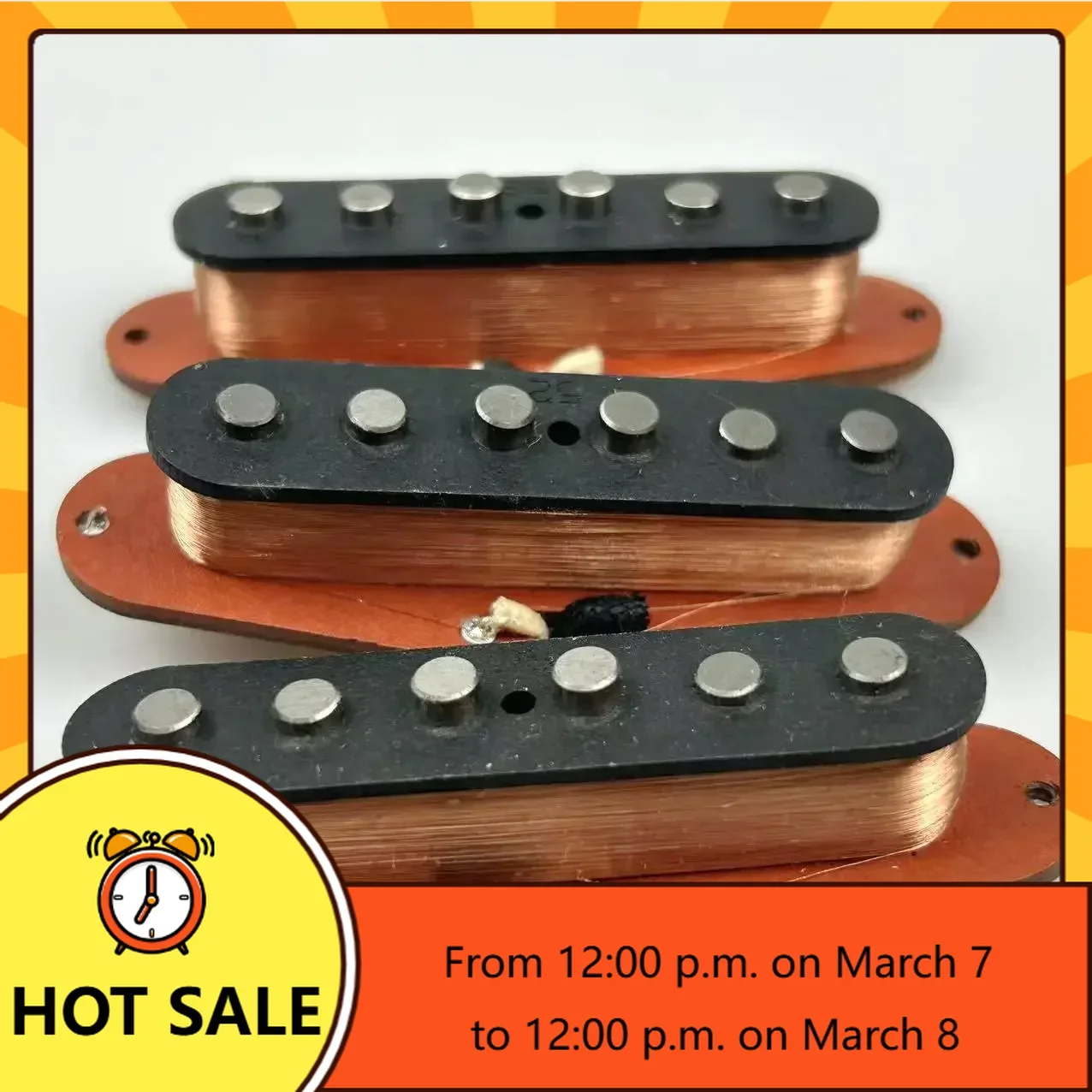 

Q-X Music Store-1 set 3pcs Guitar Pickups Single coil pickups Alnico 5 Pickups Red Dimensional Sheet Base