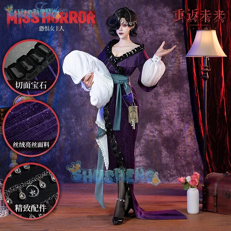 

FC6Shusheng Reverse:1999 Tuesday Cosplay Costume Midnight Lullaby Women Uniform Hallowen Carnival Party Play Role Clothes C@FC8！