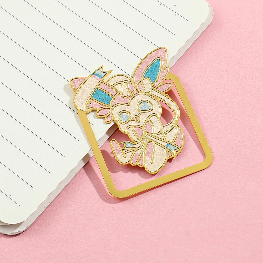 Creative cartoon pet hollow square book clip bookmark, exquisite and simple, suitable for students to study and work.