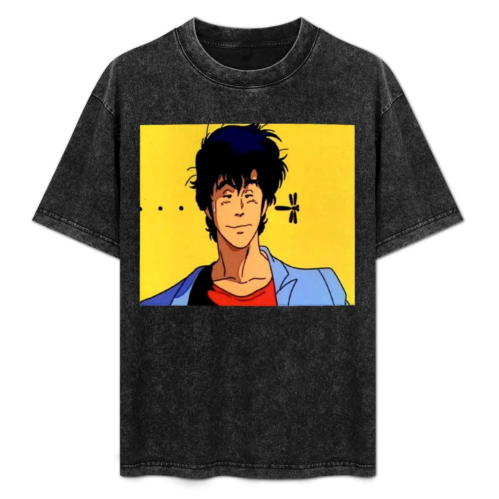 

Nicky Larson, City hunter alias Ryo Saeba T-Shirt Plus Size Summer Short Sleeve T-Shirt