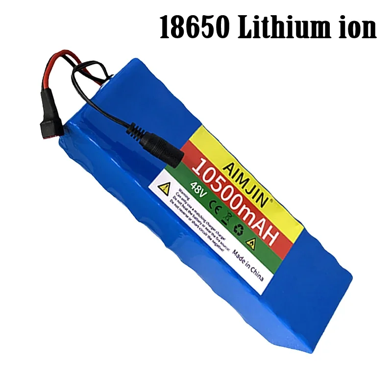 Batterie lithium-ion pour vélo électrique et scooter, 48V, 10500mAh