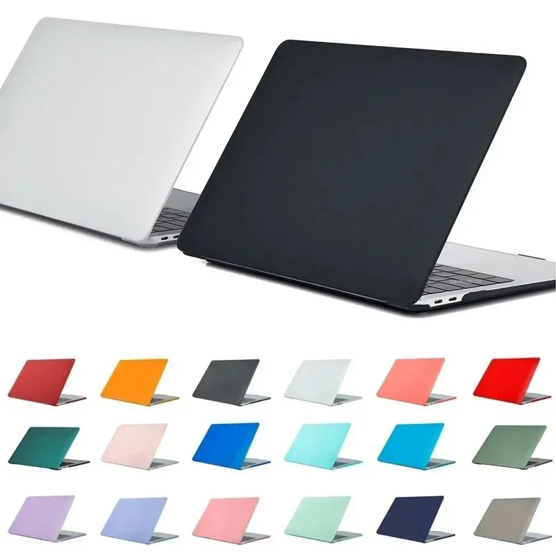 Matte Laptop Case For Macbook Pro Air 13 14 15 16 Inch Mac A3113 M3 2024 M2 M1 A2681 A2338 A2442 A1466 A1989 A1707 A2141 A1425