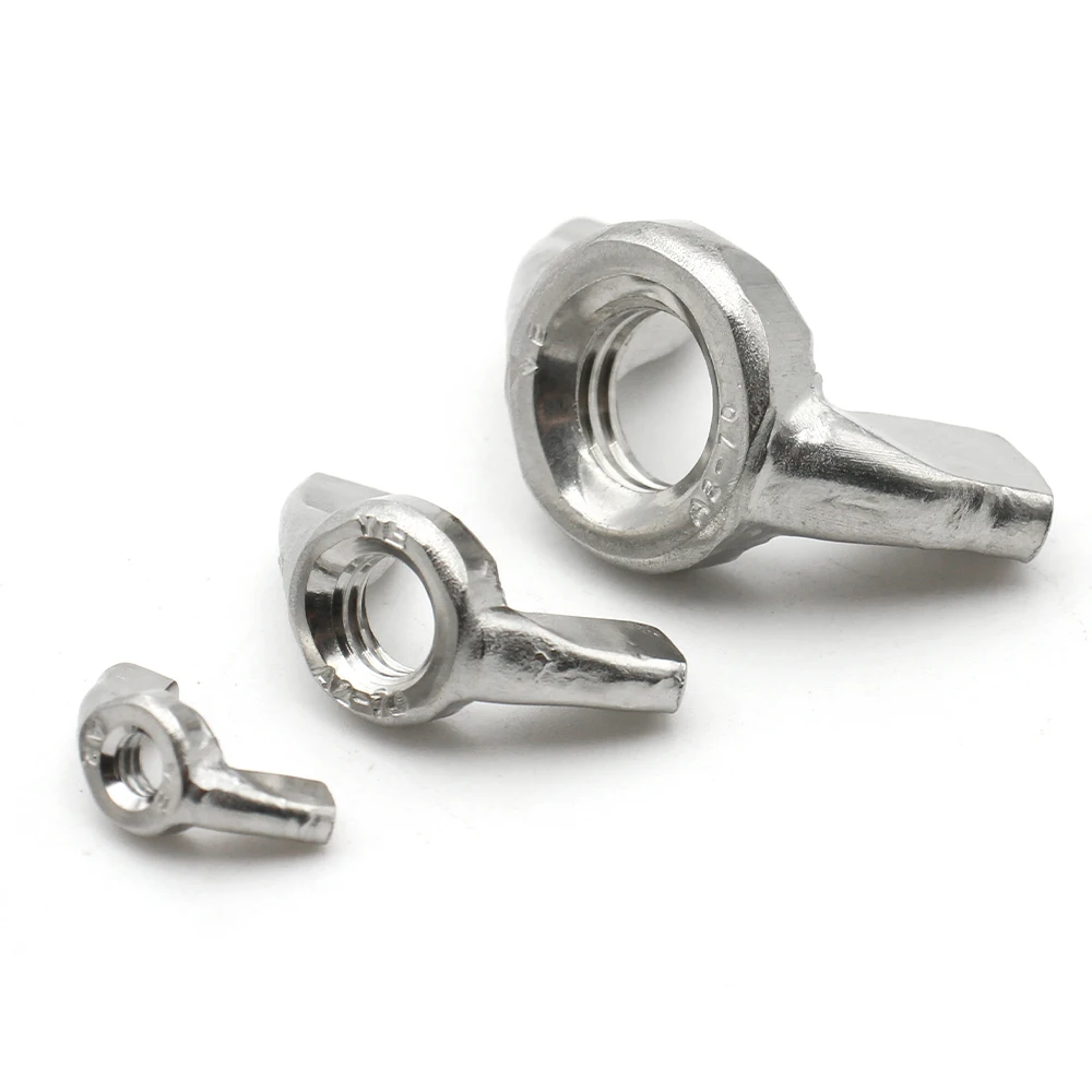 2/10/20pcs M3 M4 M5 M6 M8 M10 M12 Din315 304 Stainless Steel/galvanized Wing Nut Wing Ram Nut Manual Fastening Nut