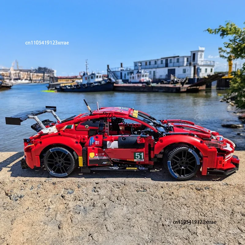 new-1604pcs-42096-red-rsr-super-race-car-building-blocks-diy-moc-sports-champions-vehicle-assemble-bricks-kids-toy-birthday-gift