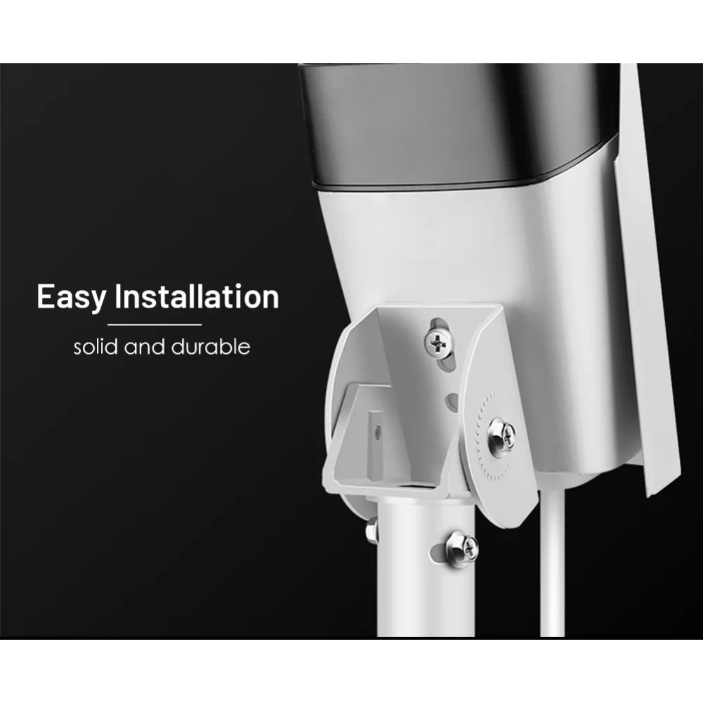 Heavy Duty U Shaped Aluminum Mount for Outdoor Security Cameras with Full Rotation Capability and Weather Resistant Finish