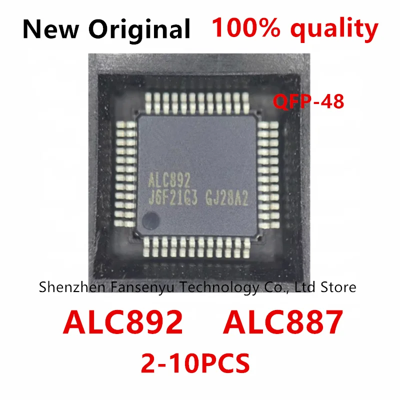 

(2-10piece)100% New ALC892 ALC892-GR ALC887 QFP-48 Chipset