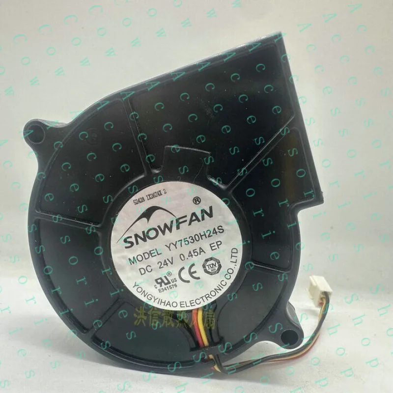 PP+ 1pcs turbofan blower 3-wire cooling fan YY7530H24S DC24V 0.45A