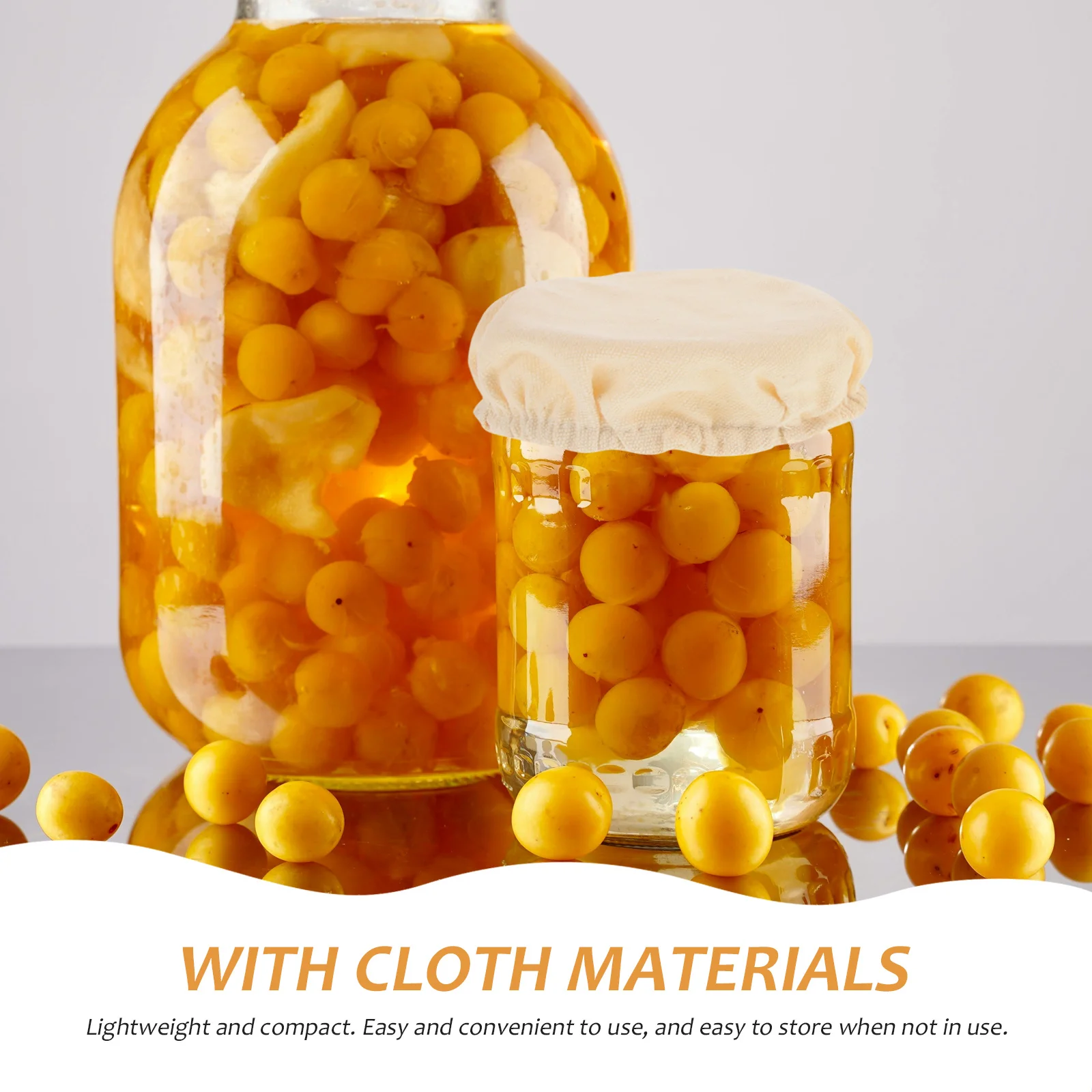 

4pcs Fermentation Jar Cloth Cover 7.5-10.5Cm Reusable Sourdough Lid For Glass Jars Kitchen Storage Covers Canning Caps