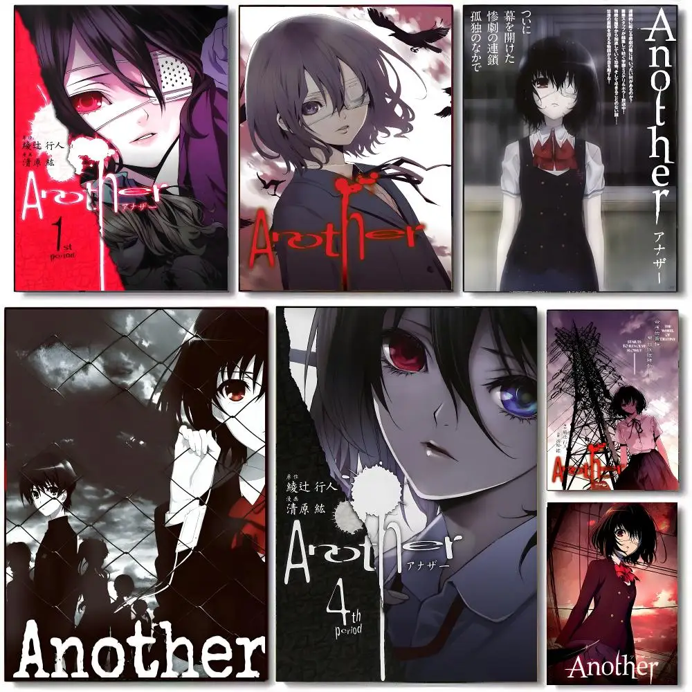 Japanese Horror Anime A-another Poster High Quality Bedroom Living Room Aesthetic Wall Decoration Painting Stickers Gift