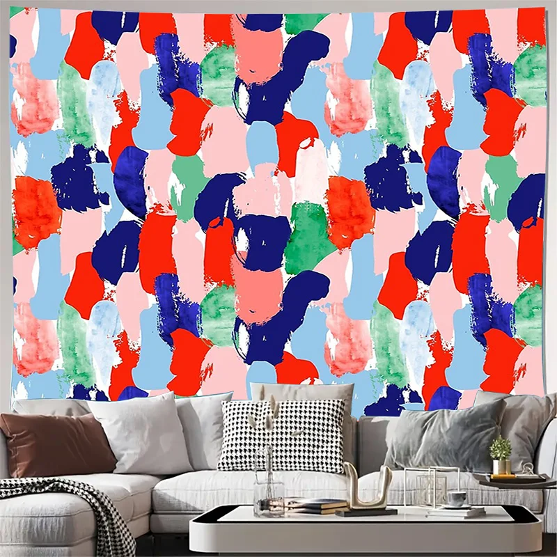 

Abstract Art Tapestry Wall Hanging Modern Aesthetic Room Decor Bohemian Texture Large Wall Art Living Room Backdrop Bedroom Wall