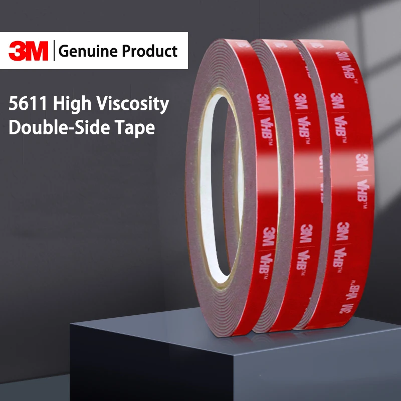 

Двусторонняя лента 3M 5611, прочная и бесшовная пенопластовая лента Vhb, устойчивая к высоким температурам, водонепроницаемая высокая вязкость, лента 3M