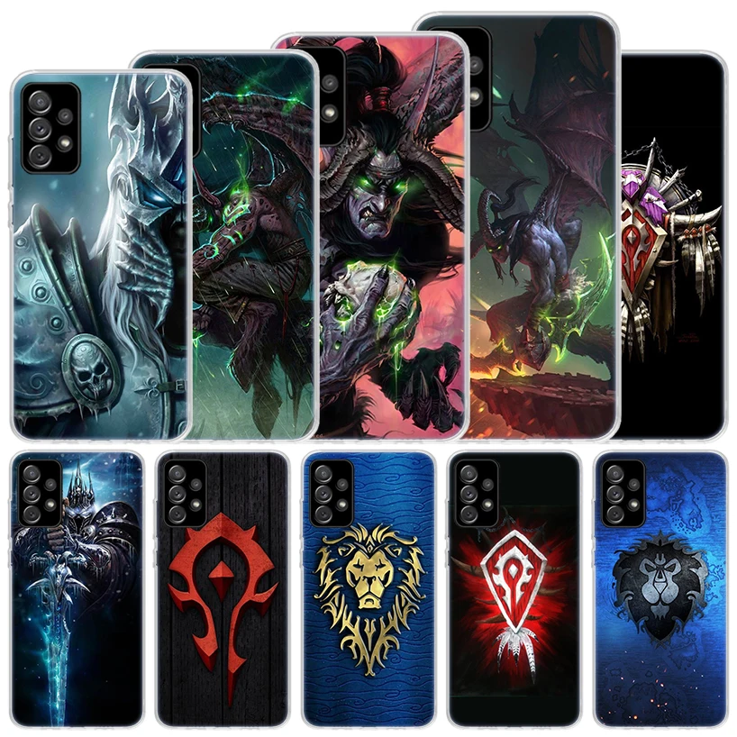 W-World Of W-Warcraft W-Wow Soft Case For Samsung Galaxy A51 A71 A50 A70 A21S Phone Cover A30 A20E A10 A31 A41 A6 A7 A8 A9 Shell