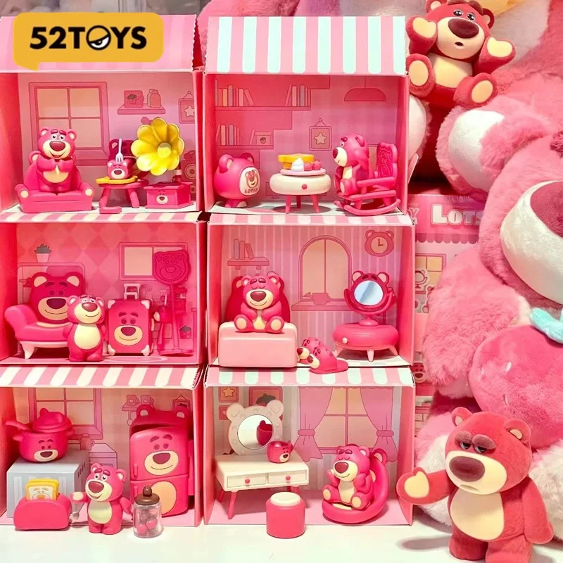 

52TOYS Toy Story, серия клубничных медведей, слепая коробка-милая модная кукла для украшения рабочего стола, модная коллекционная игрушка в подарок