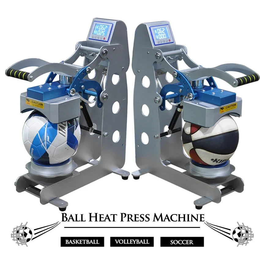 Digital Ball Heat Press Machine Multicolor Sports Equipment Automatic Open Function New Condition Football Soccer Heat Transfers