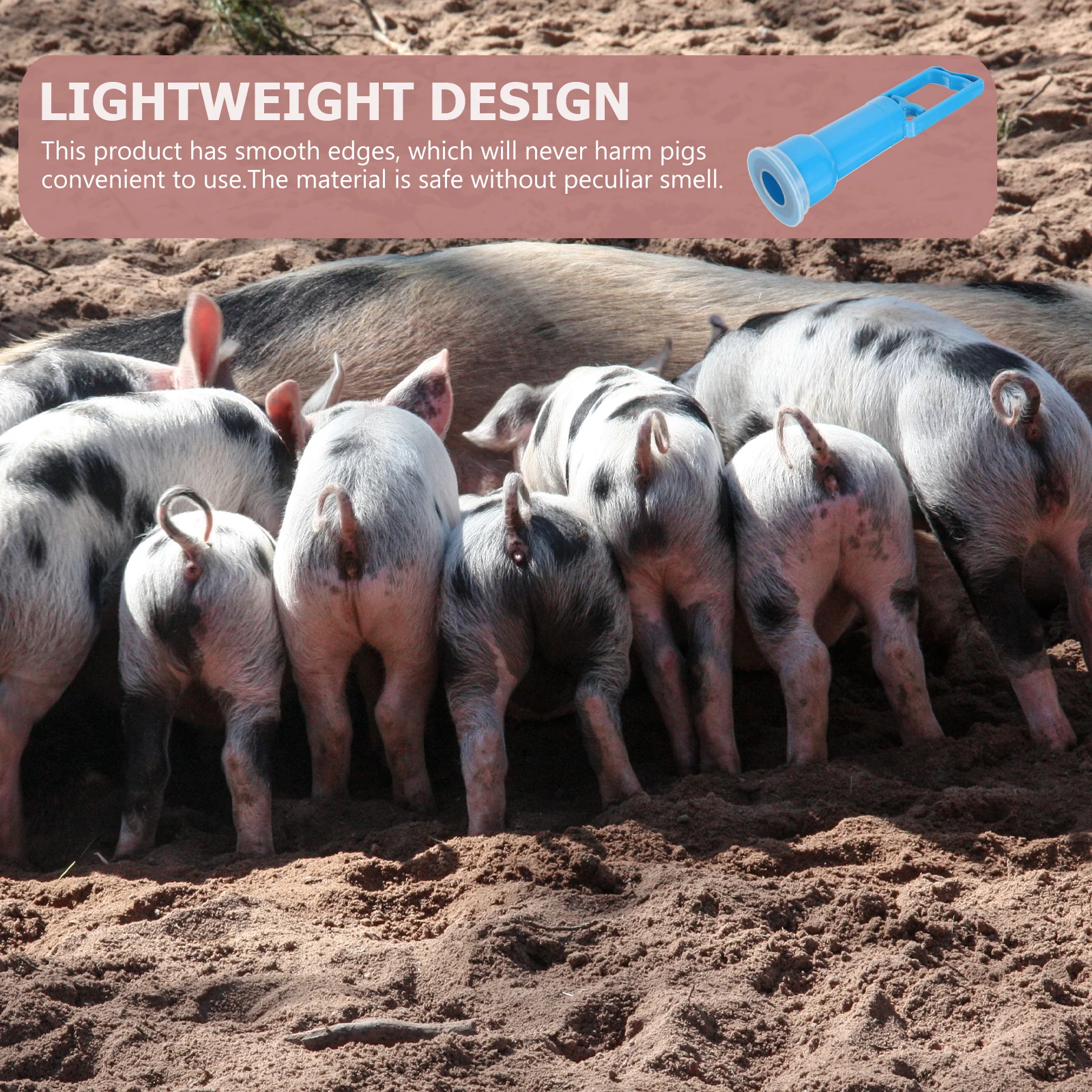 

Piglet Durable Lightweight Newborn Manual Machine Farm Breathing Pump Small Pig Supply Health