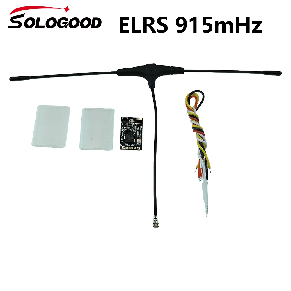 SoloGood ELRS 915mhz  Receiver ExpressLRS With T type Antenn Best Performance in Speeds Latency Range for RC Racing Drone