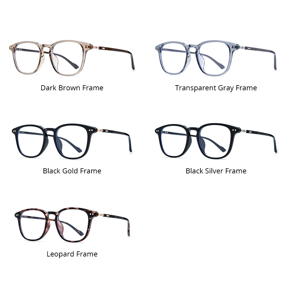 NIANZHEN النظارات الطبية التقدمية قصر النظر اللونية عدسة بصرية النظارات الرجال مربع TR90 النظارات الإطار 210429 #6