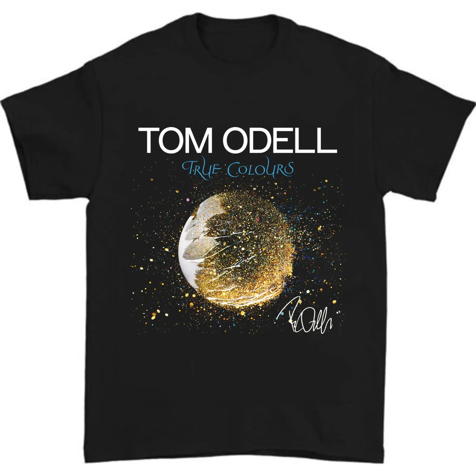 Tom Odell True Colours Signed Black Men All Size S to 5XL T- Shirt Gift HC248