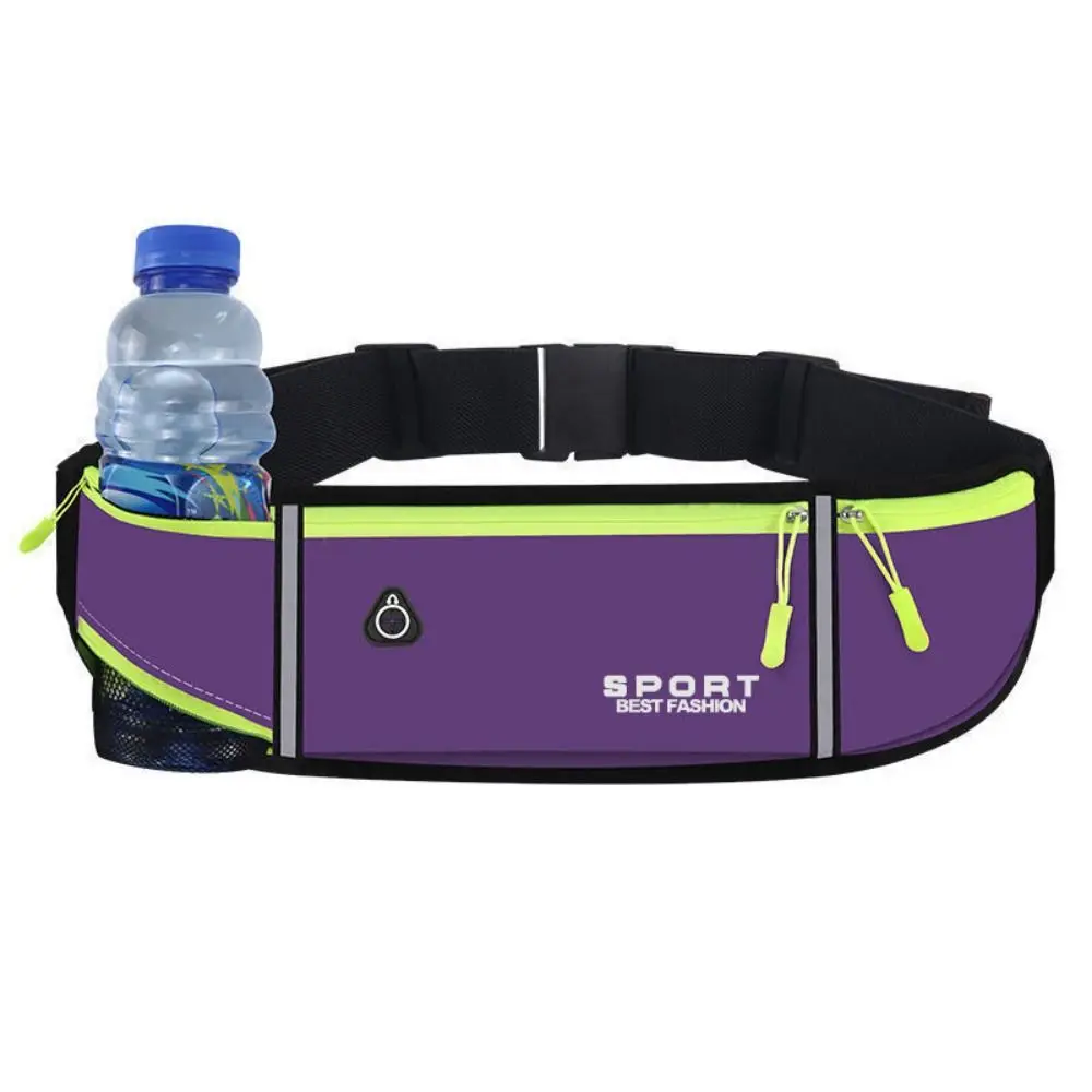 Waterproof Running Waist Bag Invisible Lightweight Running Belt Pouch Adjustable Reflective Strip Marathon Jogging Bag Fitness